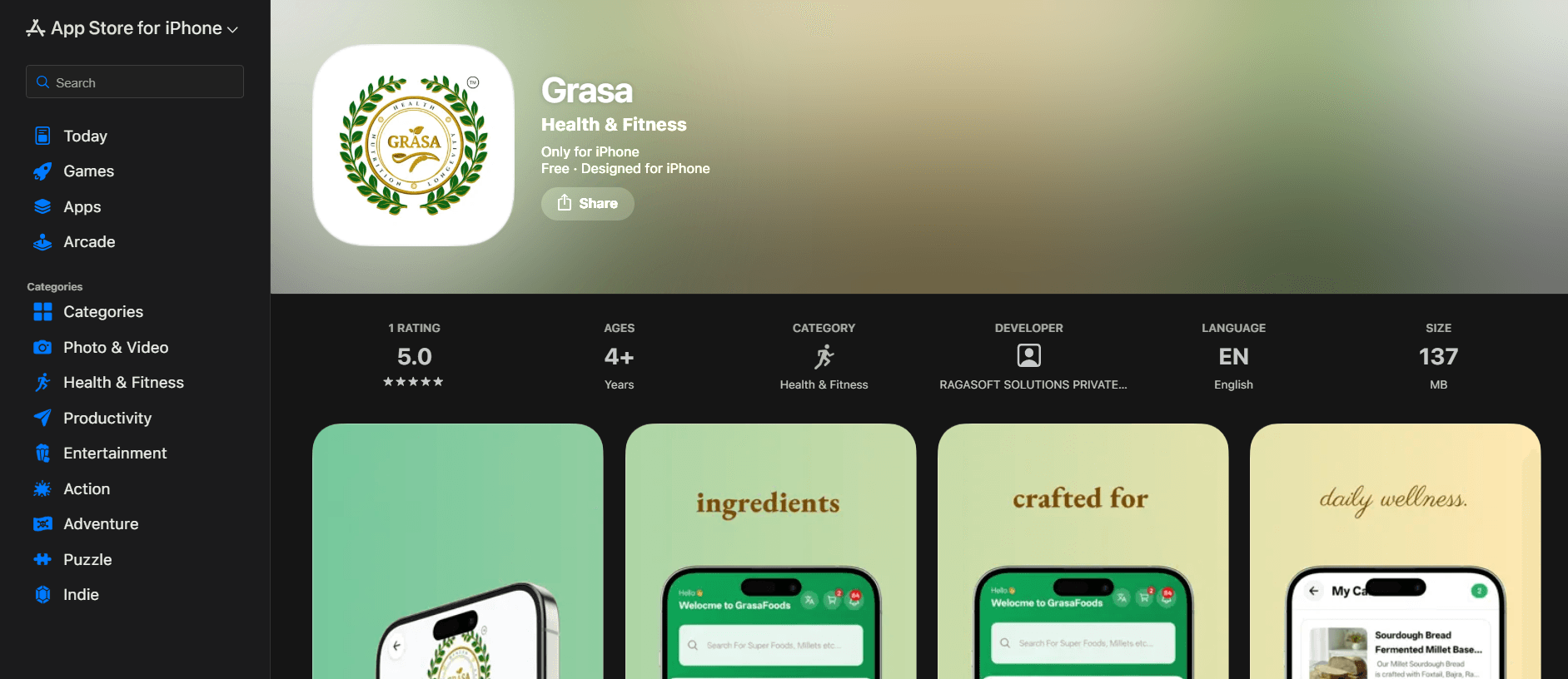 GRASA App Preview